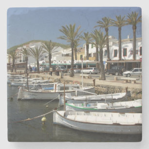 Dessous-de-verre En Pierre Europe, Espagne, Minorque (ou Menorca). Pêche