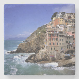 Dessous-de-verre En Pierre Europe, Italie, Riomaggiore. Riomaggiore est const