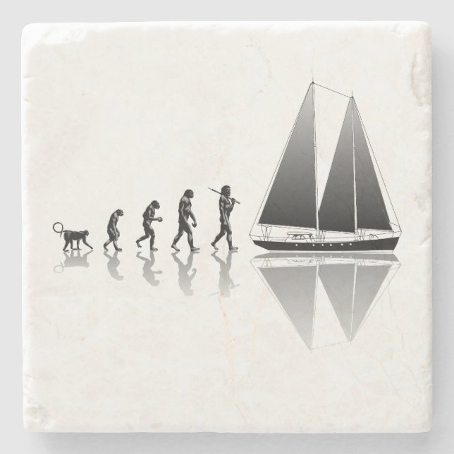 Dessous-de-verre En Pierre Évolution de marin (Devant)