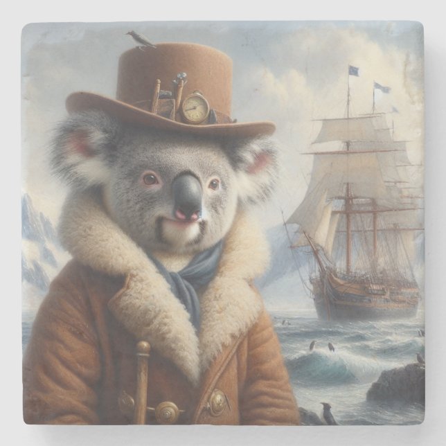 Dessous-de-verre En Pierre Explorateur arctique de Koala (Devant)