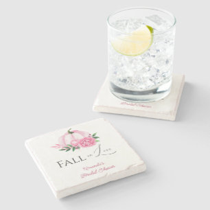 Dessous-de-verre En Pierre Fall Love Blush rose Citrouille Fête des mariées r