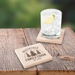 Dessous-de-verre En Pierre Famille Cabine Rustic Trees Nom de famille<br><div class="desc">Dessous de verre personnalisés pour NOM FAMILLE CABINE avec l'année établie (ou autre texte) avec un paysage pittoresque d'arbres forestiers. ASSISTANCE : Pour obtenir de l'aide sur la modification ou la personnalisation de la conception, le changement de couleur, le redimensionnement, le transfert de la conception vers un autre produit ou...</div>