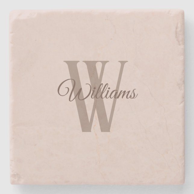 Dessous-de-verre En Pierre Famille personnalisée (Devant)