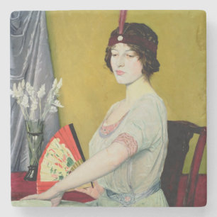 Dessous-de-verre En Pierre Fan japonaise, 1914