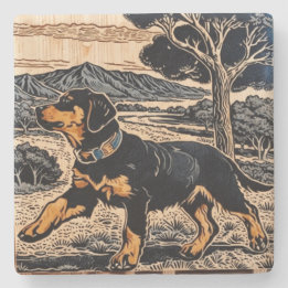 Dessous-de-verre En Pierre Faut aimer les chiens