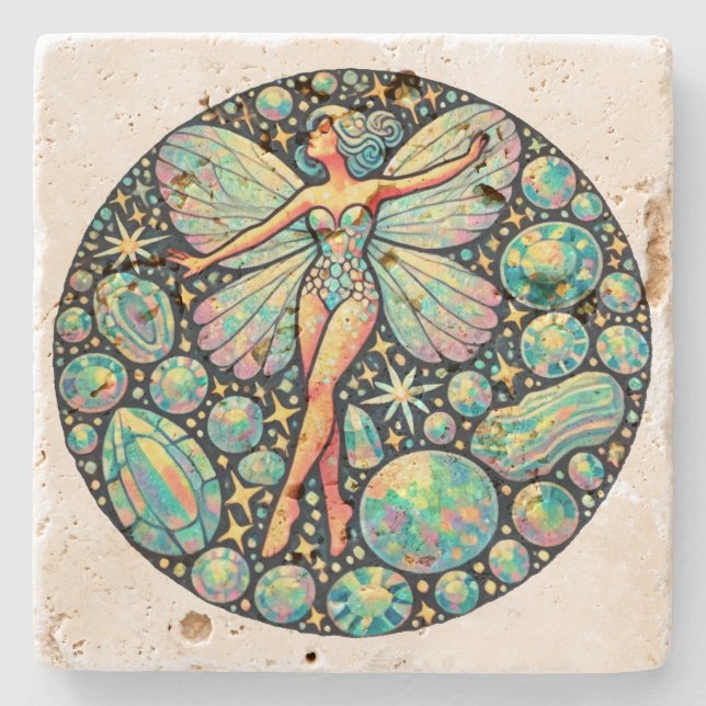 Dessous-de-verre En Pierre Fée Opale (Devant)