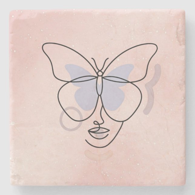 Dessous-de-verre En Pierre Femme (Devant)