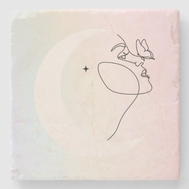 Dessous-de-verre En Pierre Femme (Devant)