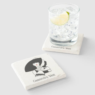 Dessous-de-verre En Pierre Femme Art Déco En Gros Gants Casquettes RL