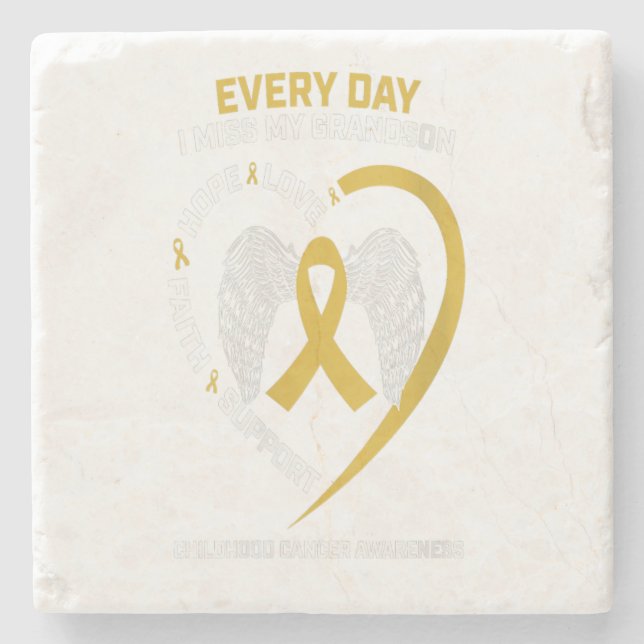 Dessous-de-verre En Pierre Femmes dans ma mémoire Mlle Mon petit-fils Cadeau  (Devant)