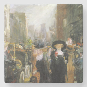 Dessous-de-verre En Pierre Femmes sur la Cinquième Avenue (New York, États-Un