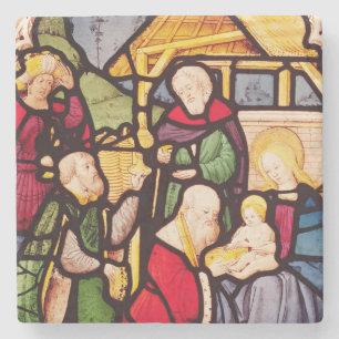 Dessous-de-verre En Pierre Fenêtre dépeignant l'adoration des Magi