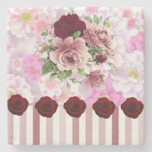 Dessous-de-verre En Pierre Fête des mères Dessous de verre en pierre de marbr