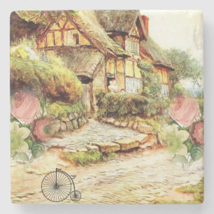 Dessous-de-verre En Pierre Fête des Mères Dessous de verre en pierre marbre V