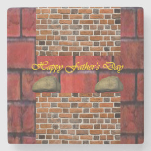 Dessous-de-verre En Pierre Fête des pères Dessous de verre en pierre