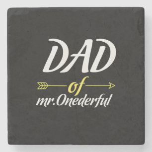 Dessous-de-verre En Pierre Fête des pères Papa De M. Onederful
