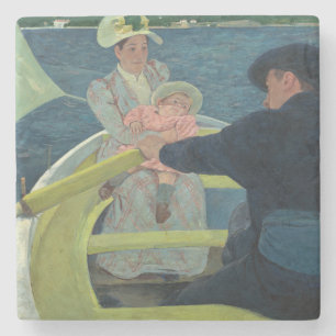 Dessous-de-verre En Pierre Fête nautique Mary Cassatt