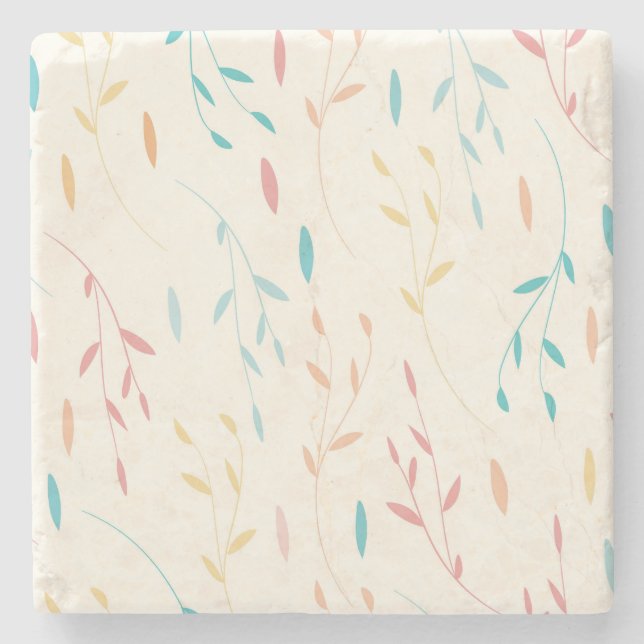 Dessous-de-verre En Pierre feuille d'arbre (Devant)