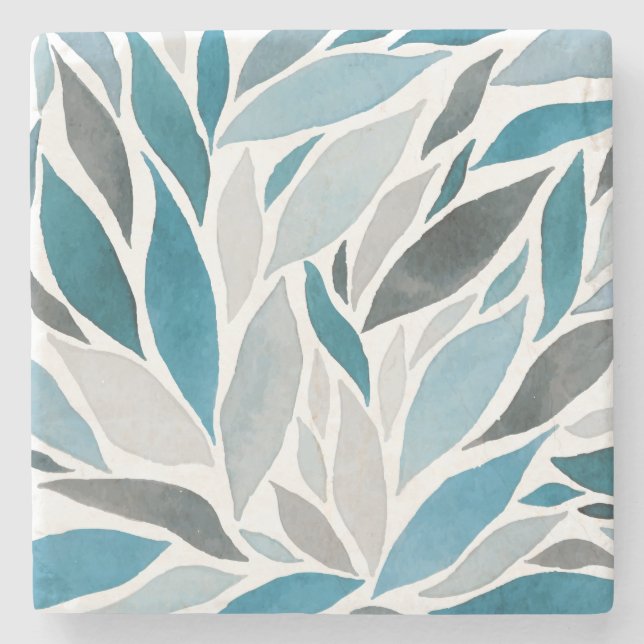 Dessous-de-verre En Pierre feuille d'arbre (Devant)