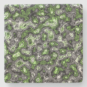 Dessous-de-verre En Pierre Fier trippy grunge funky abstrait agender Pride