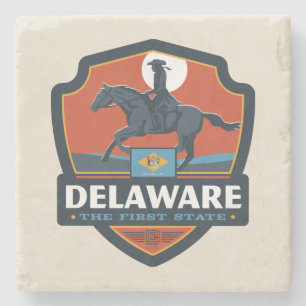 Dessous-de-verre En Pierre Fierté d'État Delaware