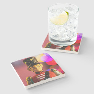 Dessous-de-verre En Pierre figurine de soldat de jouets de Noël SlipperyJoe g