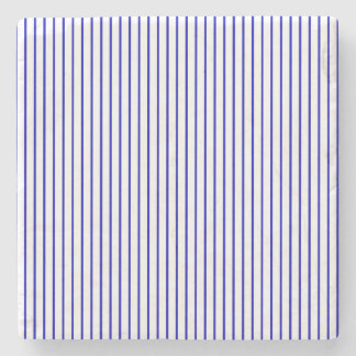 Dessous-de-verre En Pierre Filet blanc bleu-foncé