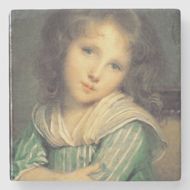 Dessous-de-verre En Pierre Fille à la fenêtre (Devant)