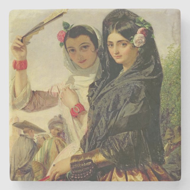 Dessous-de-verre En Pierre Filles d'Alhambra (Devant)