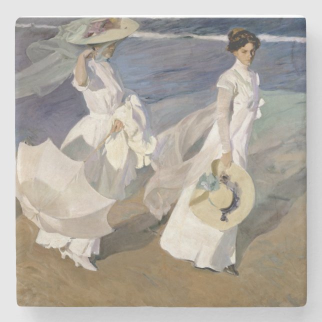 Dessous-de-verre En Pierre Flâner le long du littoral, 1909 (Devant)