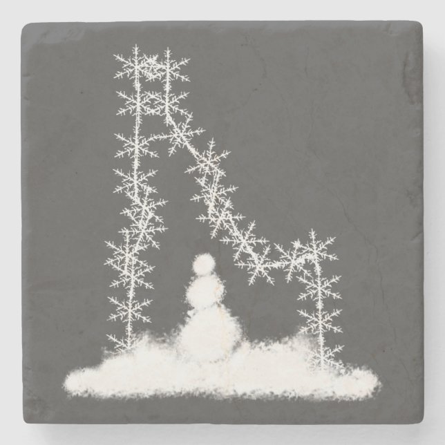Dessous-de-verre En Pierre Flèche de neige de l'Idaho (Devant)