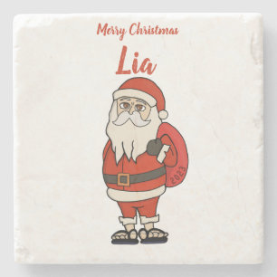 Dessous-de-verre En Pierre Flèches de Noël du Père Noël sur mesure