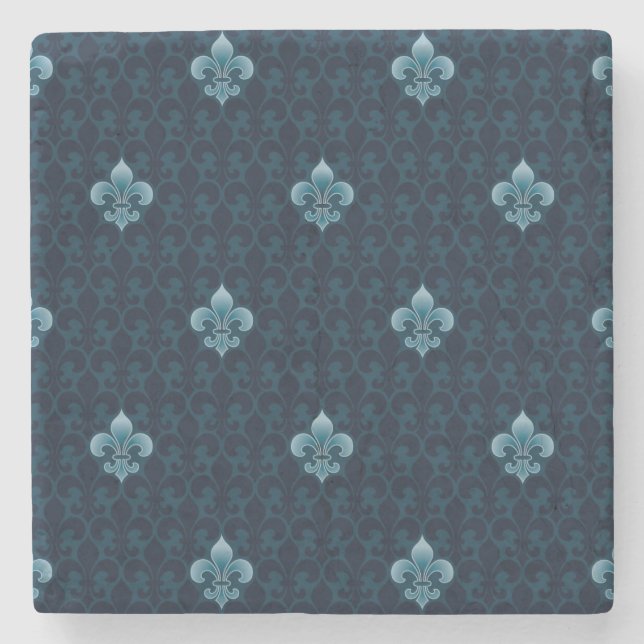 Dessous-de-verre En Pierre Fleur De Lis Pattern (Devant)