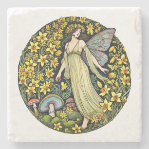 Dessous-de-verre En Pierre Fleur de printemps Fleur Floral Nature Fées