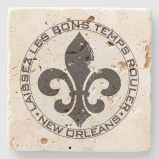 Dessous-de-verre En Pierre Fleur di lis "Let the good times roll"