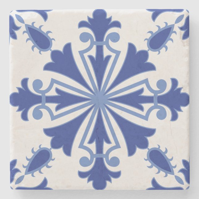 Dessous-de-verre En Pierre Fleur d'organisation (Devant)