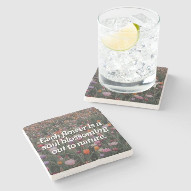 Dessous-de-verre En Pierre Fleur inspirant (Côté)