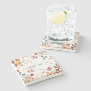 Dessous-de-verre En Pierre Fleur Moderne