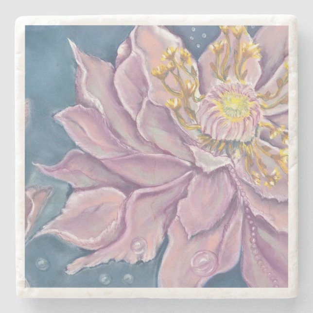 Dessous-de-verre En Pierre Fleur surnaturelle (Devant)
