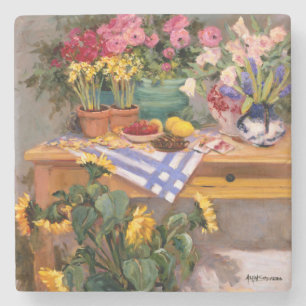 Dessous-de-verre En Pierre Fleurs fraîches I