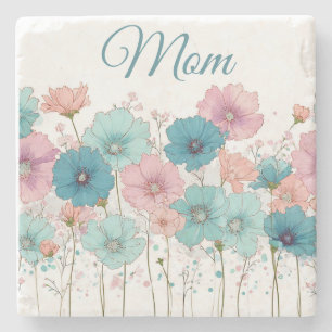 Dessous-de-verre En Pierre Fleurs printanières vintage pour maman
