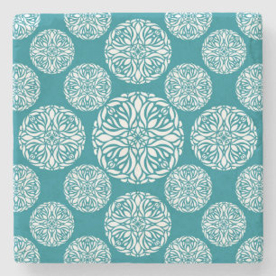 Dessous-de-verre En Pierre Flocon de neige floral d'hiver