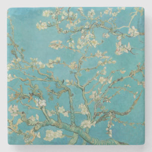 Dessous-de-verre En Pierre Floraison d'amandier, Peinture à l'huile, Vincent