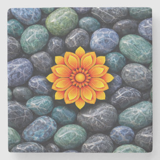 DESSOUS-DE-VERRE EN PIERRE FLOWER GIFT MOM DAUGHTER SISTER TEACHER FRIEND