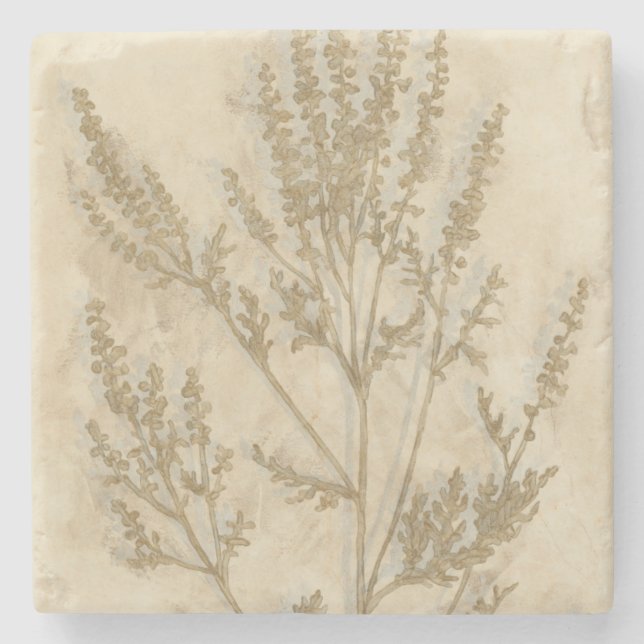 Dessous-de-verre En Pierre Foliage doré II (Devant)