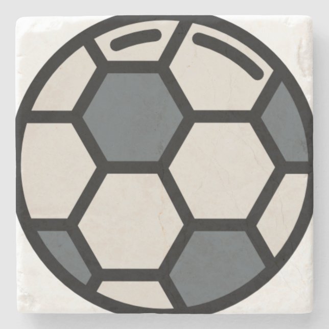 Dessous-de-verre En Pierre football (Devant)