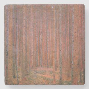 Dessous-de-verre En Pierre Forêt de sapins (par Gustav Klimt)