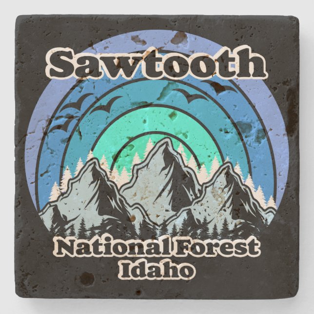 Dessous-de-verre En Pierre Forêt nationale de Sawatooth (Devant)