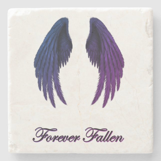 Dessous-de-verre En Pierre Forever Fallen Wings Design Dessous de verre (Devant)
