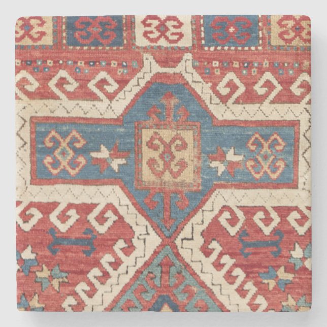 Dessous-de-verre En Pierre Forme du Sud-Ouest à crochet blanc  (Devant)